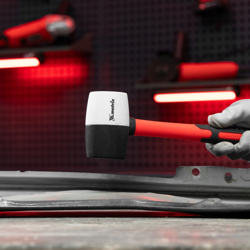 Киянка резиновая, 450 г, черно-белая резина, фибергласовая рукоятка Matrix купить в Москве с доставкой по всей России | ProtosMarket.ru