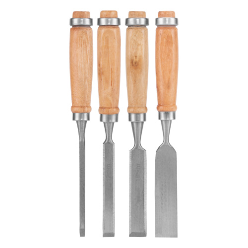 Набор долот-стамесок, 6-12-18-24 мм, плоских, деревянные рукоятки Sparta купить в Москве с доставкой по всей России | ProtosMarket.ru