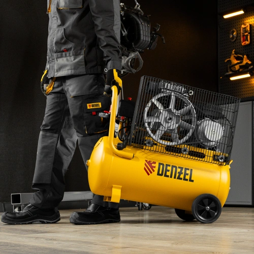 Компрессор воздушный BCI2300/50, ременный привод, 2.3 кВт, 50 литров, 400 л/мин Denzel по ценам производителя в Санкт-Петербурге с доставкой по всей России