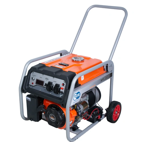 Генератор бензиновый 2,5 кВт 220В 16 л с электростартером и колесами TOR KM3800H по ценам производителя в Санкт-Петербурге с доставкой по всей России