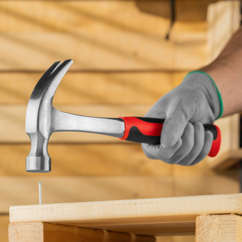 Молоток-гвоздодер, 450 г, цельнометаллический, двухкомпонентная рукоятка Matrix по ценам производителя в Санкт-Петербурге с доставкой по всей России