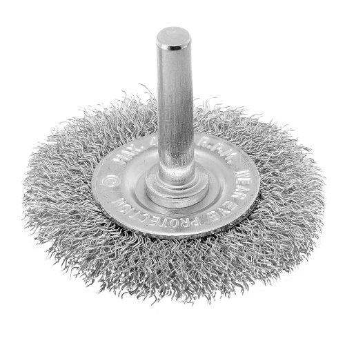 Щетка для дрели, 60 мм, плоская со шпилькой, витая проволока Сибртех по ценам производителя в Санкт-Петербурге с доставкой по всей России