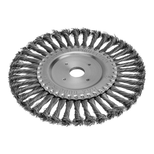 Щетка для УШМ, 200 мм, посадка 22.2 мм, плоская, крученая проволока 0.5 мм Сибртех по ценам производителя в Санкт-Петербурге с доставкой по всей России