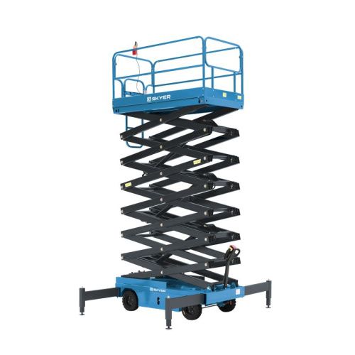 Подъемник самоходный электрический ножничный ведомый SKYER SPFP1403 купить в Москве с доставкой по всей России | ProtosMarket.ru