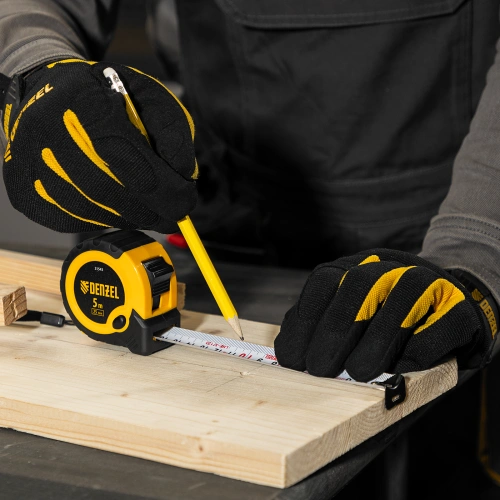 Рулетка 5м х 25мм, двухкомп. корпус, кнопка-пауза Denzel купить в Москве с доставкой по всей России | ProtosMarket.ru