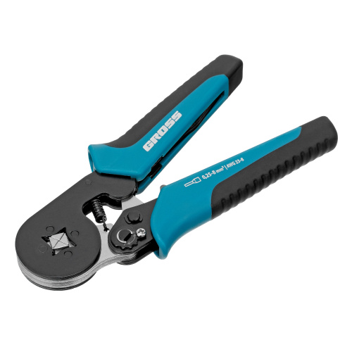 Клещи (пресс-клещи) для обжима наконечников электропроводов с сечением 0.25-8 мм2 Gross купить в Москве с доставкой по всей России | ProtosMarket.ru