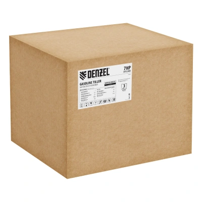 Мотоблок DPT-270SB, 7 л.с., ремен.сцеп, фрез 3х4, ШОМ, без колес, передачи 2В/1Н Denzel по ценам производителя в Санкт-Петербурге с доставкой по всей России