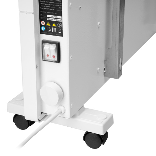 Конвектор электрический КМ-1500.2, 230 В, 1500 Вт, X-образный нагреватель, колеса, термостат MTX по ценам производителя в Санкт-Петербурге с доставкой по всей России