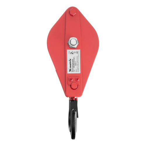 Блок монтажный с крюком, 2 т Matrix по ценам производителя в Санкт-Петербурге с доставкой по всей России