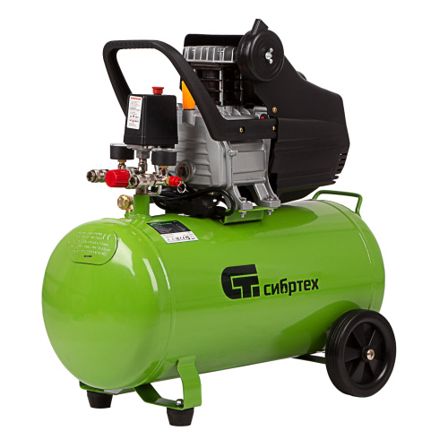 Компрессор воздушный КК-1500/50, 1.5 кВт, 198 л/мин, 50 л, прямой привод, масляный Сибртех по ценам производителя в Санкт-Петербурге с доставкой по всей России