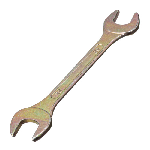 Ключ рожковый, 20 х 22 мм, желтый цинк Сибртех по ценам производителя в Санкт-Петербурге с доставкой по всей России