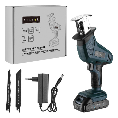 Пила сабельная аккумуляторная Zitrek ZKRS20 PRO, 20В, 1x2.0Ач купить в Москве с доставкой по всей России | ProtosMarket.ru