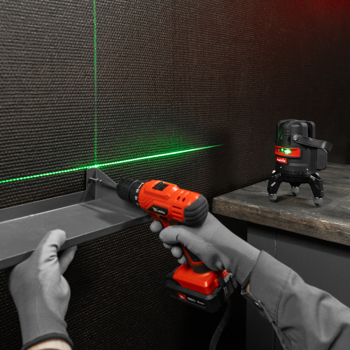 Лазерный уровень ML 06 Green, 30 м, 520 нм, аккумулятор Li 2800 мАч, резьба 5/8" Matrix купить в Москве с доставкой по всей России | ProtosMarket.ru