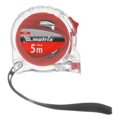 Рулетка Crystal,5 м х 19 мм,корпус из поликарбоната Matrix по ценам производителя в Санкт-Петербурге с доставкой по всей России