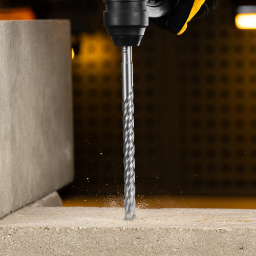 Бур по бетону, цельная крестовая пластина, 12x215 мм, SDS PLUS Denzel по ценам производителя в Санкт-Петербурге с доставкой по всей России