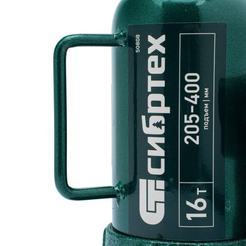 Домкрат гидравлический бутылочный, 16 т, 205-400 мм Сибртех купить в Москве с доставкой по всей России | ProtosMarket.ru