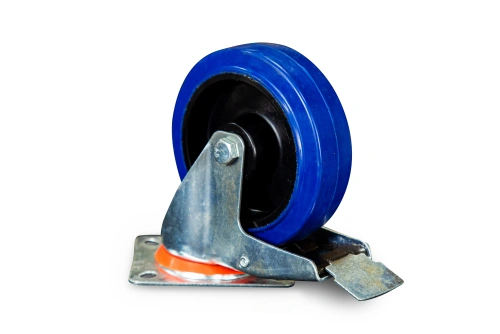 Колесо поворотное резина SRCLb 63 160 мм с тормозом (N) по ценам производителя в Санкт-Петербурге с доставкой по всей России