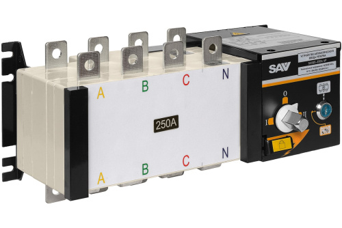 Реверсивный рубильник АВР (устройство автоматического ввода резерва) SHIQ5-250 4P по ценам производителя в Санкт-Петербурге с доставкой по всей России