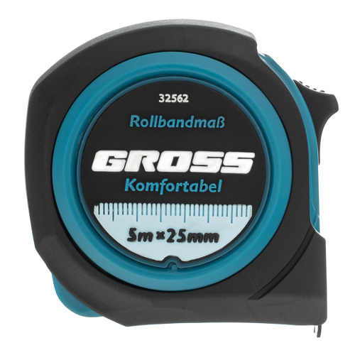 Рулетка Komfortabel 5 м х 25 мм,обрезиненный корпус Gross по ценам производителя в Санкт-Петербурге с доставкой по всей России
