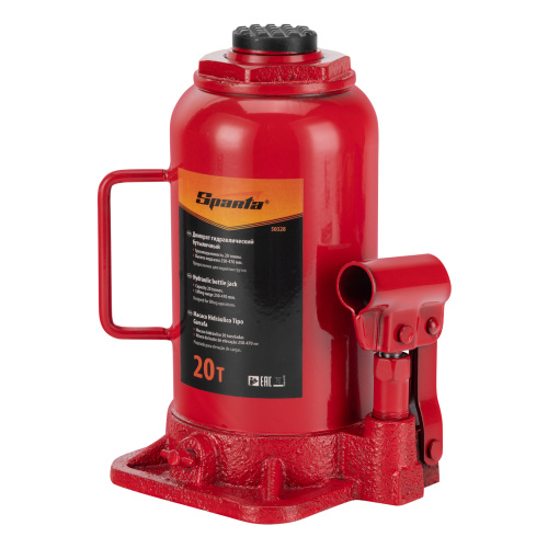 Домкрат гидравлический бутылочный, 20 т, h подъема 250-470 мм Sparta по ценам производителя в Санкт-Петербурге с доставкой по всей России