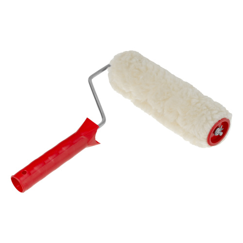 Валик "Натуральный мех", в сборе, 200 мм, D 48 мм, D ручки 6 мм, крепление шплинтом Сибртех купить в Москве с доставкой по всей России | ProtosMarket.ru