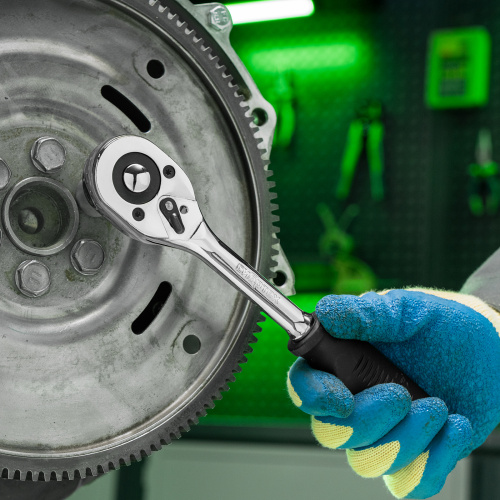 Ключ-трещотка 1/2", 45 зубьев, с быстрым сбросом, CrV, хром Сибртех по ценам производителя в Санкт-Петербурге с доставкой по всей России