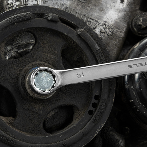 Набор ключей комбинированных, 8-19 мм, 8 шт, CrV, матовый хром Stels купить в Москве с доставкой по всей России | ProtosMarket.ru