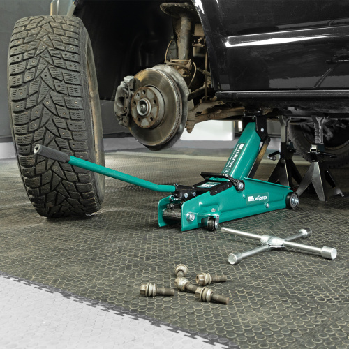 Домкрат гидравлический подкатной, 3 т, 135-400 мм Сибртех по ценам производителя в Санкт-Петербурге с доставкой по всей России