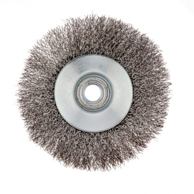 Щетка для УШМ, 115 мм, М14, "тарелка", витая проволока 0.3 мм Сибртех по ценам производителя в Санкт-Петербурге с доставкой по всей России