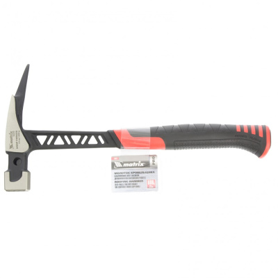 Молоток кровельщика, 600 г, цельнокованый, боек с магнитом, двухкомпонентная обрезиненная рукоятка Matrix Pro по ценам производителя в Санкт-Петербурге с доставкой по всей России