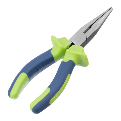 Длинногубцы прямые, 160 мм, двухкомпонентные рукоятки Сибртех по ценам производителя в Санкт-Петербурге с доставкой по всей России