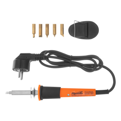 Набор для выжигания, 7 предметов: паяльник 30 Вт, подставка, жала сменные Sparta купить в Москве с доставкой по всей России | ProtosMarket.ru