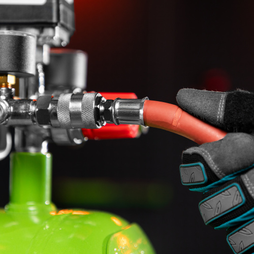 Шланг пневматический резиновый, 10 x 16 мм, 24 бар, армированный, быстросъемное соединение, 10 м Stels купить в Москве с доставкой по всей России | ProtosMarket.ru