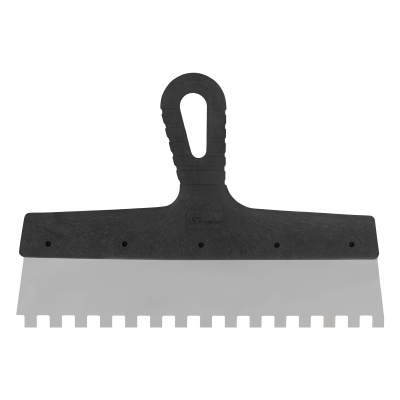 Шпатель из нержавеющей стали, 300 мм, зуб 10 х 10 мм, пластмассовая ручка Сибртех купить в Москве с доставкой по всей России | ProtosMarket.ru