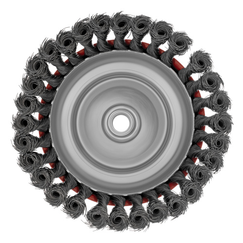 Щетка для УШМ, 150 мм, М14, "чашка", крученая проволока 0.35 мм Matrix купить в Москве с доставкой по всей России | ProtosMarket.ru