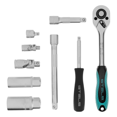 Набор торцевых головок с трещоткой, 1/4"и 3/8", 44 предмета Stels купить в Москве с доставкой по всей России | ProtosMarket.ru