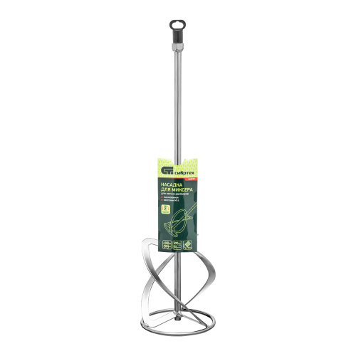 Насадка для миксера, для легких растворов, 160 х 590 мм, оцинкованная, хвостовик резьба М14 Сибртех купить в Москве с доставкой по всей России | ProtosMarket.ru