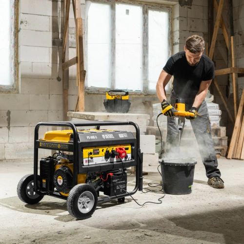 Генератор бензиновый PS 80 E-3, 6.6 кВт, 400 В, 25 л, электростартер Denzel по ценам производителя в Санкт-Петербурге с доставкой по всей России