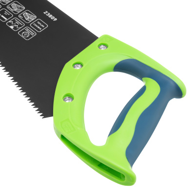 Ножовка по дереву "Зубец", 350 мм, 7-8 TPI, каленый зуб 2D, защитное покрытие, двухкомпонентная рукоятка Сибртех купить в Москве с доставкой по всей России | ProtosMarket.ru