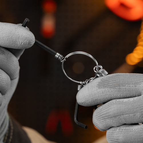 Набор ключей имбусовых HEX, 1.5-10 мм, CrV, 10 шт, оксидированные, на кольце Sparta купить в Москве с доставкой по всей России | ProtosMarket.ru