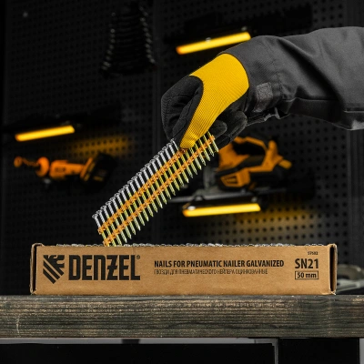 Гвозди для пнев. нейлера (оцинк.) длина - 50 мм, диам. - 2,9 мм, 2000 шт. Denzel купить в Москве с доставкой по всей России | ProtosMarket.ru
