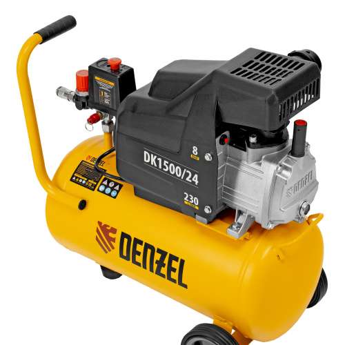 Компрессор воздушный DK1500/24, Х-PRO 1.5 кВт, 230 л/мин, 24 л Denzel купить в Москве с доставкой по всей России | ProtosMarket.ru