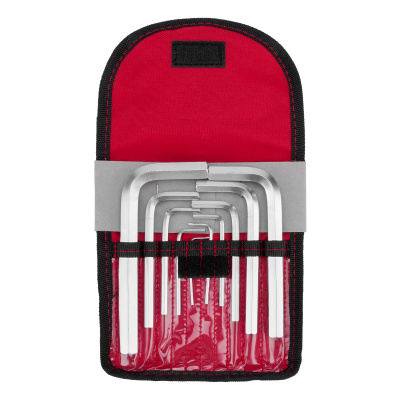 Набор ключей имбусовых HEX, 1.5-12 мм, CrV, 10 шт, короткие, сатин, чехол Matrix купить в Москве с доставкой по всей России | ProtosMarket.ru