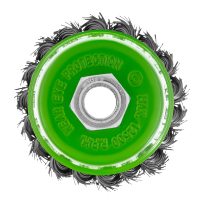 Щетка для УШМ, 75 мм, М14, "чашка", крученая металлическая проволока Сибртех по ценам производителя в Санкт-Петербурге с доставкой по всей России