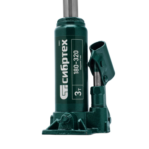 Домкрат гидравлический бутылочный, 3 т, 180-320 мм Сибртех по ценам производителя в Санкт-Петербурге с доставкой по всей России