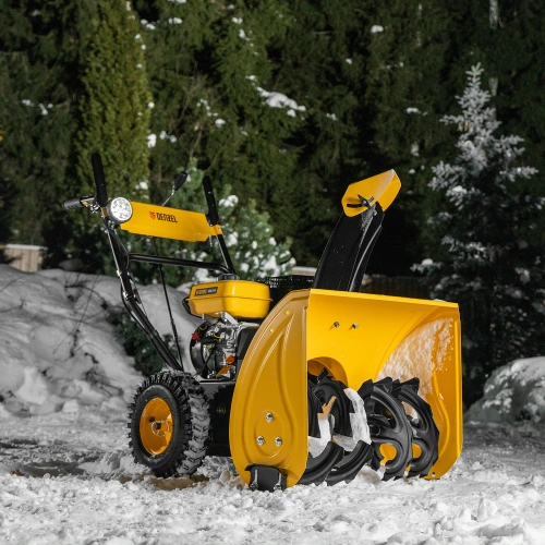 Бензиновая снегоуборочная машина SBM 610, 212 cc, ручной старт, фара Denzel купить в Москве с доставкой по всей России | ProtosMarket.ru