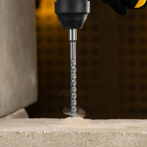 Бур по бетону, цельная крестовая пластина, 10x265 мм, SDS PLUS Denzel по ценам производителя в Санкт-Петербурге с доставкой по всей России