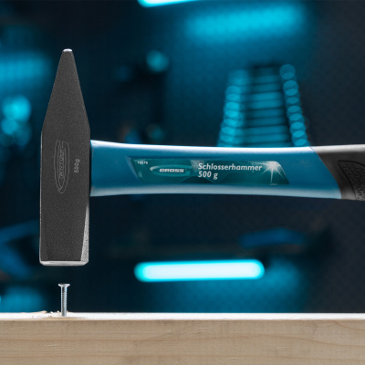 Молоток слесарный, 500 г, квадратный боек, фибергласовая обрезиненная рукоятка Gross купить в Москве с доставкой по всей России | ProtosMarket.ru