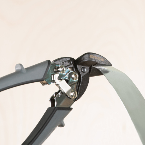 Ножницы по металлу "Piranha", 185 мм, прямой и левый рез, сталь СrM, двухкомпонентные рукоятки Gross купить в Москве с доставкой по всей России | ProtosMarket.ru