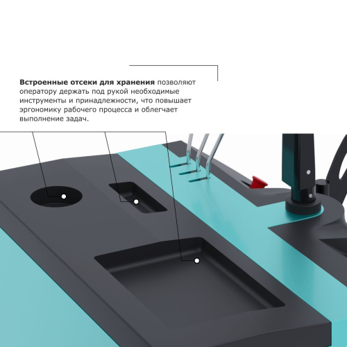 Штабелер с выдвижной мачтой (мини-ричтрак) PROLIFT PRO MRV 1645 li-ion по ценам производителя в Санкт-Петербурге с доставкой по всей России